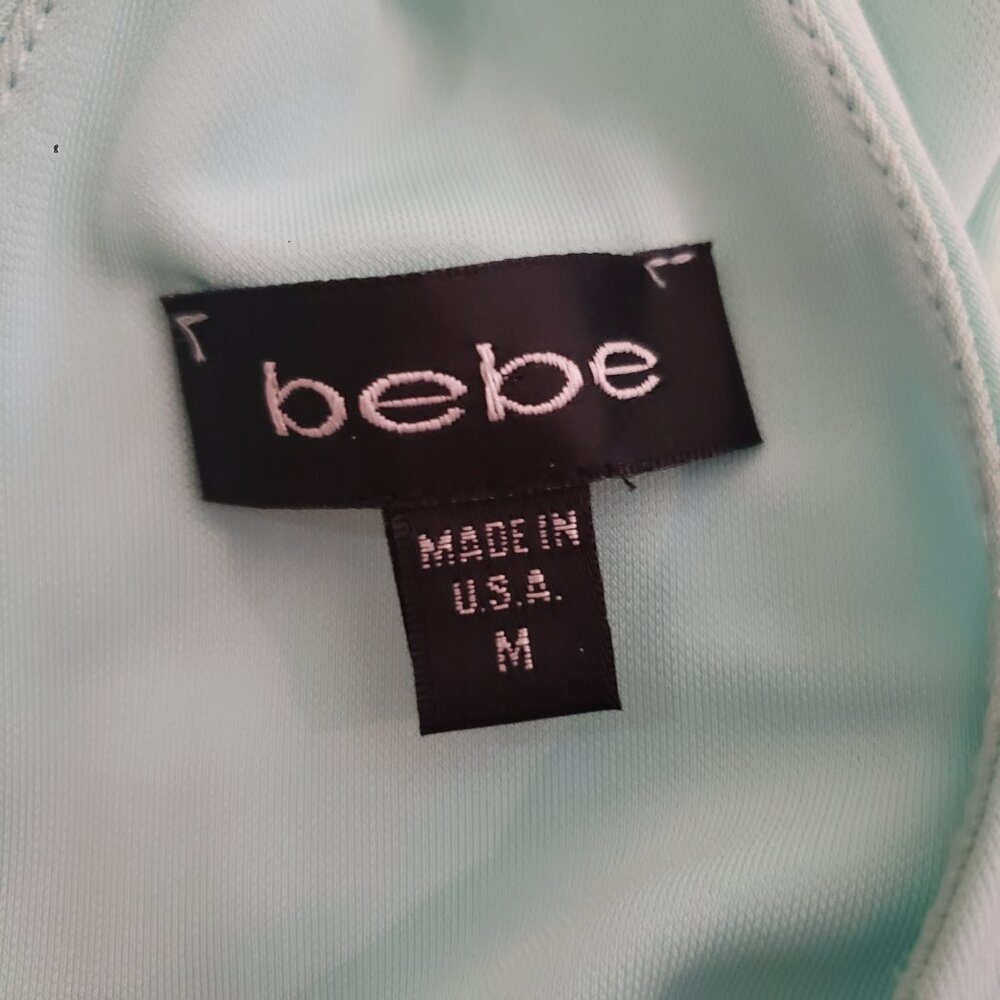 Bebe Green Sugar Dress Fits Small - Picture 6 of 11